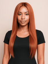 Brooklyn Hair Ginger! Blunt Cut Glueless Wig 5x5 Swiss HD Pre-Cut Lace Bob Invisible Small Knots